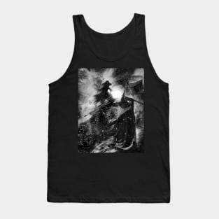 Fire and Magic in greyscale Tank Top